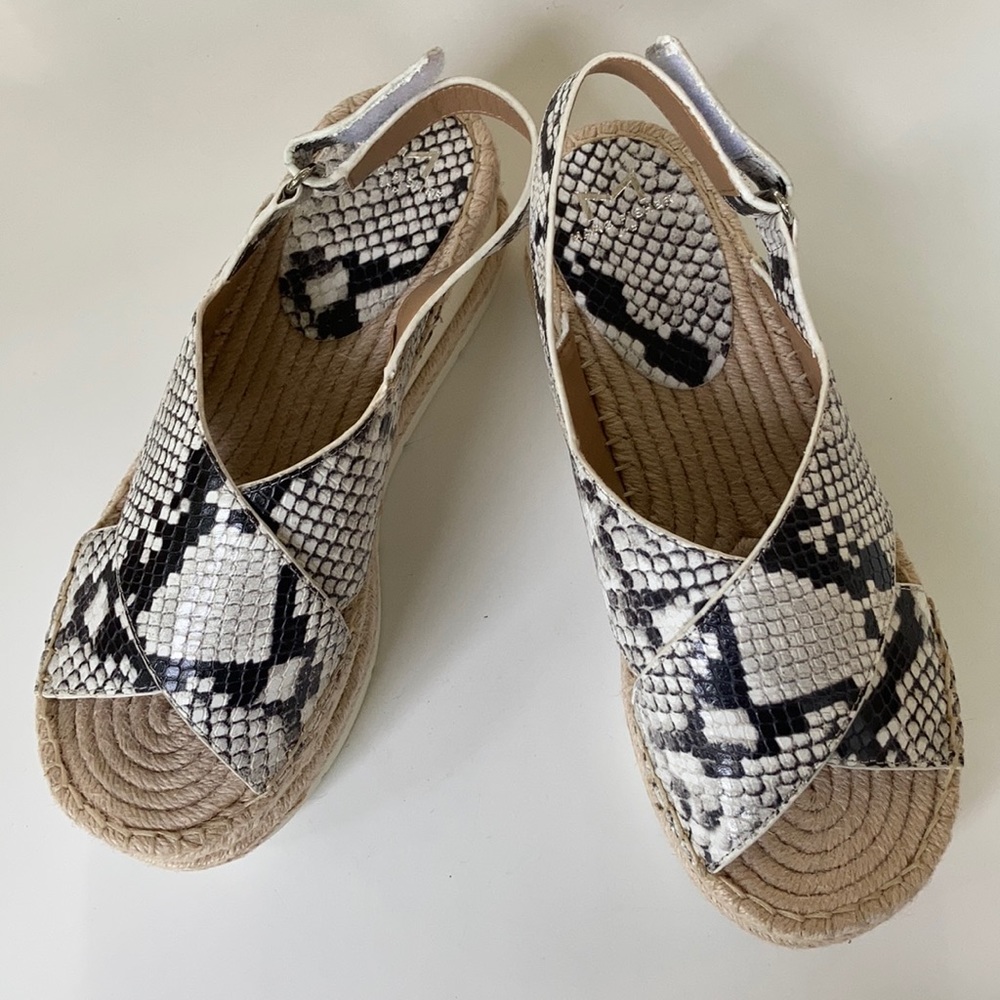 Marc Fisher Leather Platform Sandals, Size 7.5